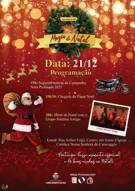 Especial “Magia de Natal” será realizado no dia 21 de dezembro - Capão  Bonito do Sul