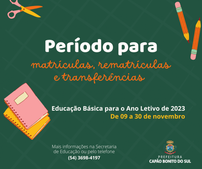 Secretaria de Educação de Eunápolis anuncia a abertura das matrículas para  o ano letivo 2021